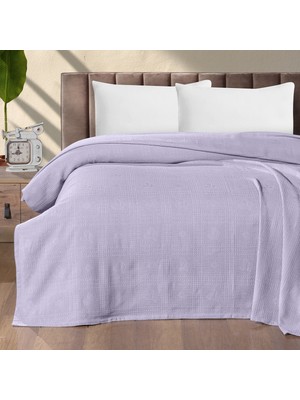 Maxstyle Çift Kişilik %100 Pamuk Pike Lila 200X220 cm