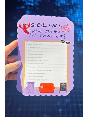Pekshop Friends Konsept Gelini Kim Daha Iyi Tanıyor Bride Oyun Kartları 4lü