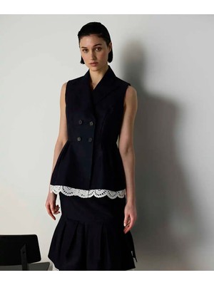 Machka Fisto Garnili Peplum Yelek MS1260007006015