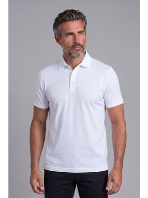 Bisse Beyaz Studio Gömlek Yaka Düğmeli̇ T-Shirt BSTS26Y26323_01