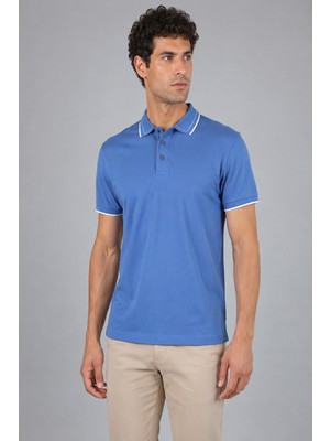 Bisse Mavi Bisse Studio Polo Yaka  T-Shirt BSTS26Y26305_E35