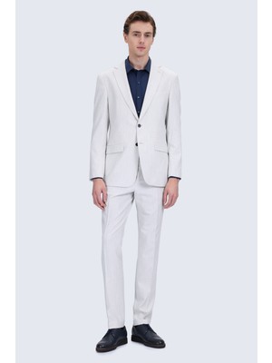 Hatemoğlu Taş Slim Fit Mono Yaka Casual Takım Elbise
