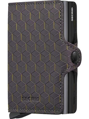 Secrid Twinwallet Optical Kartlık Cüzdan, Gri-Sarı