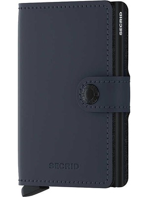 Secrid Miniwallet Matte Kartlık Cüzdan, Gece Mavisi