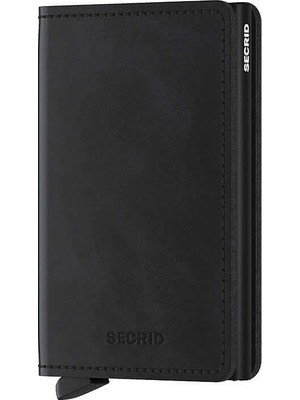 Secrid Slimwallet Vintage Kartlık Cüzdan, Siyah