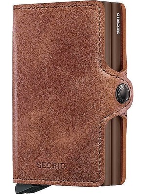 Secrid Twinwallet Vintage Kartlık Cüzdan, Kahve
