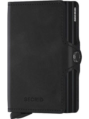 Secrid Twinwallet Vintage Kartlık Cüzdan, Siyah