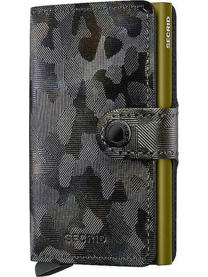 Secrid Miniwallet Jungle Kartlık Cüzdan, Siyah-Yeşil