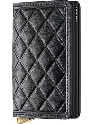 Secrid Premium Slimwallet+ Emboss Diamond Kartlık Cüzdan, Siyah