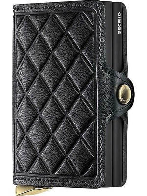 Secrid Premium Twinwallet+ Emboss Diamond Kartlık Cüzdan, Siyah