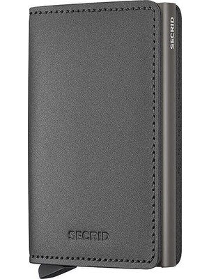 Secrid Slimwallet Matte Kartlık Cüzdan, Çelik