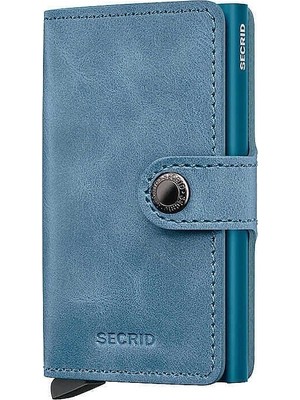 Secrid Miniwallet Vintage Kartlık Cüzdan, Mavi