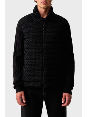Armani Exchange Logolu Regular Fit Dik Yaka Fermuarlı Yelek Erkek Yelek XM003511 AF19870 UC001