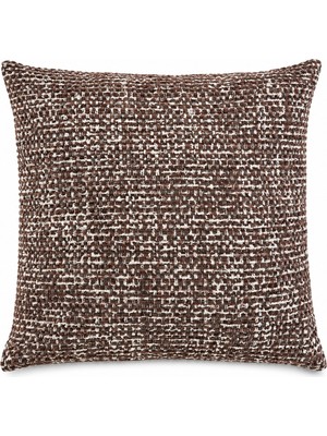 Nurhan Home Collection Mocha Düz Kırlent Kılıfı - Dokulu Kumaş Tekli Dekoratif Kırlent Kılıfı