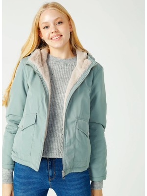 Only Yeşil Kadın Mont Dahlia Rev.