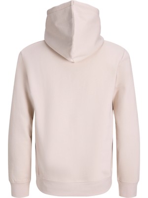 Jack & Jones Erkek Gögüs Baskili Regular Fit Kapüsonlu Sweatshirt - Roche