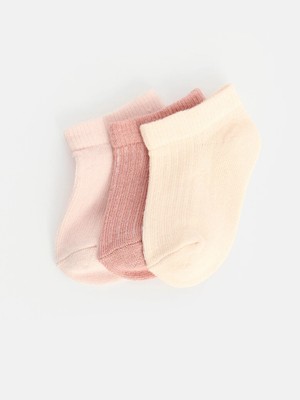 Lc Waikiki Yeni Sezon Pembe Kız Çocuk Patik Çorap 3'lü Paket