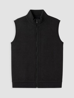 LC Waikiki Lcw Kids Siyah Dik Yaka Erkek Çocuk Polar Yelek