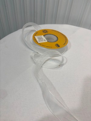Quattro Home Beyaz Yazılı Şeffaf Kurdele