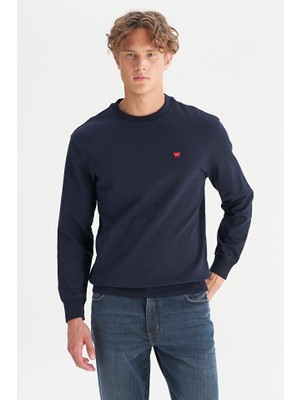 Wrangler Erkek Patch Logo Sweatshirt GW2520255410