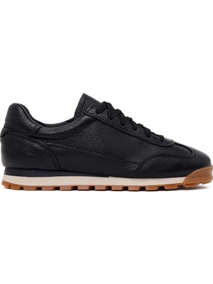 Derimod Erkek Siyah Bağcıklı Deri Sneaker WM620013DF