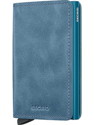 Secrid Slimwallet Vintage Kartlık Cüzdan, Mavi