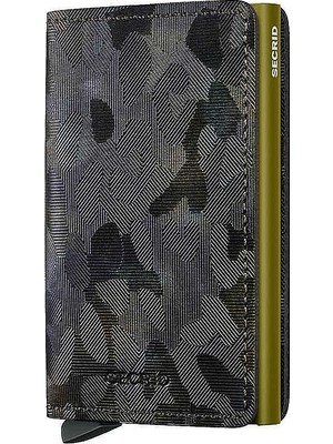 Secrid Slimwallet Jungle Kartlık Cüzdan, Siyah-Yeşil