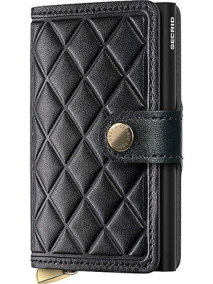 Secrid Premium Miniwallet+ Emboss Diamond Kartlık Cüzdan, Siyah