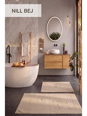 İyi Geceler İstanbul Iyi Geceler Istanbul Hcw 2'li Banyo Paspas Seti Nill