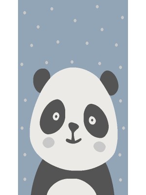 Atlas Halı Kids Sevimli Panda Temalı Çocuk Odası Halısı - 0027A