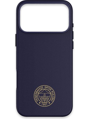 iPhone 17 Pro Uyumlu Fenerbahçe Gold Arma Deri Magsafe Lisanslı Telefon Kılıfı