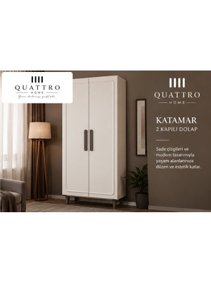 Quattro Home Katamar 2 Kapaklı Dolap