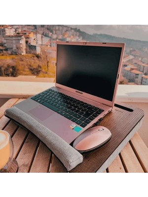 Marvielle Minderli Laptop Notebook Tablet Telefon Bölmeli Yatak Kucak Sehpası - Yan Sehpa