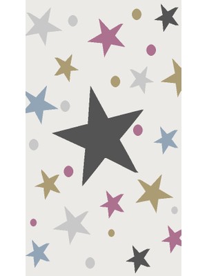 Atlas Halı Kids Tatlı Düşler Yıldız Yağmuru Çocuk Odası Halısı - 0023B