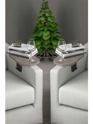 Marvielle Modern Ayarlanabilir Tepsi Ikili Gordion - Yan Sehpa