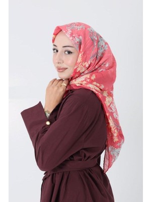 Mercan Loryan Scarf Diamond Pıtırcık Desen Eşarp