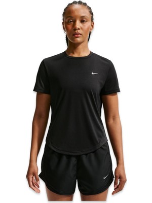 Nike HQ0648 Tempo Dri-Fit -Sleeve Running Top Siyah Kadın T-Shirt