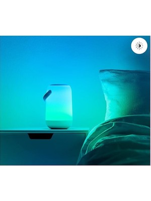 Wiz Portatif Akıllı Masa Lamba Taşınabilir Akıllı Lamba 13,2 W Rgb Ambiyans LED Ampul Dahili LED Duy Tipi