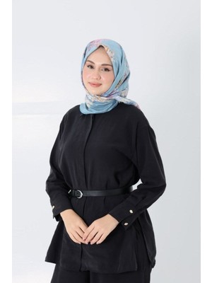 Mavi Loryan Scarf Diamond Pıtırcık Desen Eşarp