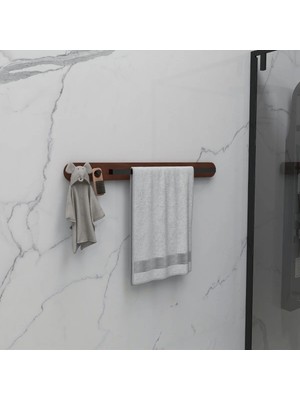 Marvielle Detaylı Masif Metal Havluluk Duvar Askısı - Banyo Askısı