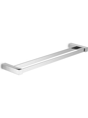 Marvielle Uzun Ikili Havluluk 55CM - Krom - Banyo Askısı