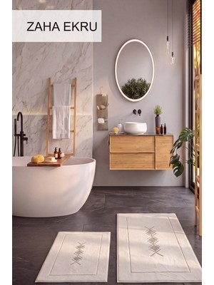 İyi Geceler İstanbul Iyi Geceler Istanbul Hcw 2'li Banyo Paspas Seti Zaha