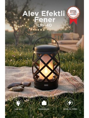 Torima Nostaljik Retro Pilli Led Işıklı Gece Lambası LW40 Siyah