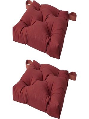 Marvielle 2 Adet 40/35X38X7 cm - Sandalye Minderi