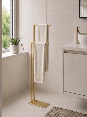 Marvielle Iki Kollu Kağıt Havluluk Banyo Düzenleyici - Banyo Askısı