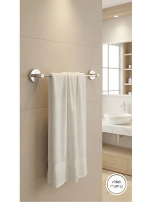 Marvielle Uzun Krom Havluluk - Banyo Askısı