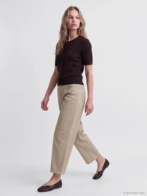 Lc Waikiki Yeni Sezon Bej Carrot Fit Kadın Jean Pantolon