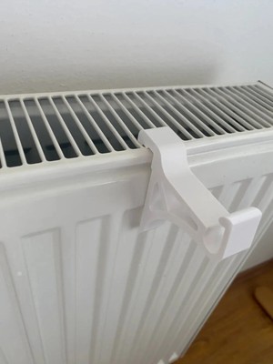 Marvielle Kalorifer Havlu Askısı Beyaz Renk Radyatör Askısı - Banyo Askısı