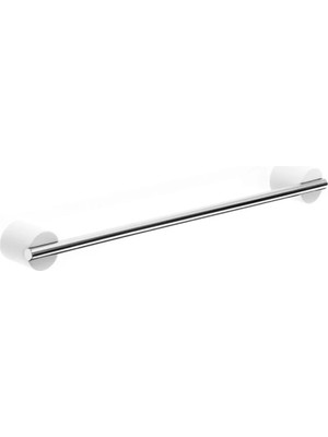 Marvielle Uzun Havluluk 45 cm Beyaz Krom - Banyo Askısı