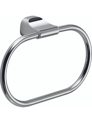 Marvielle Yuvarlak Havluluk, 20.7 cm - Krom - Banyo Askısı